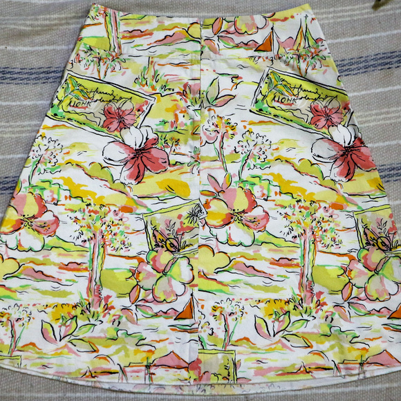 Express Dresses & Skirts - EXPRESS Aloha Hawaii Floral A-Line Skirt